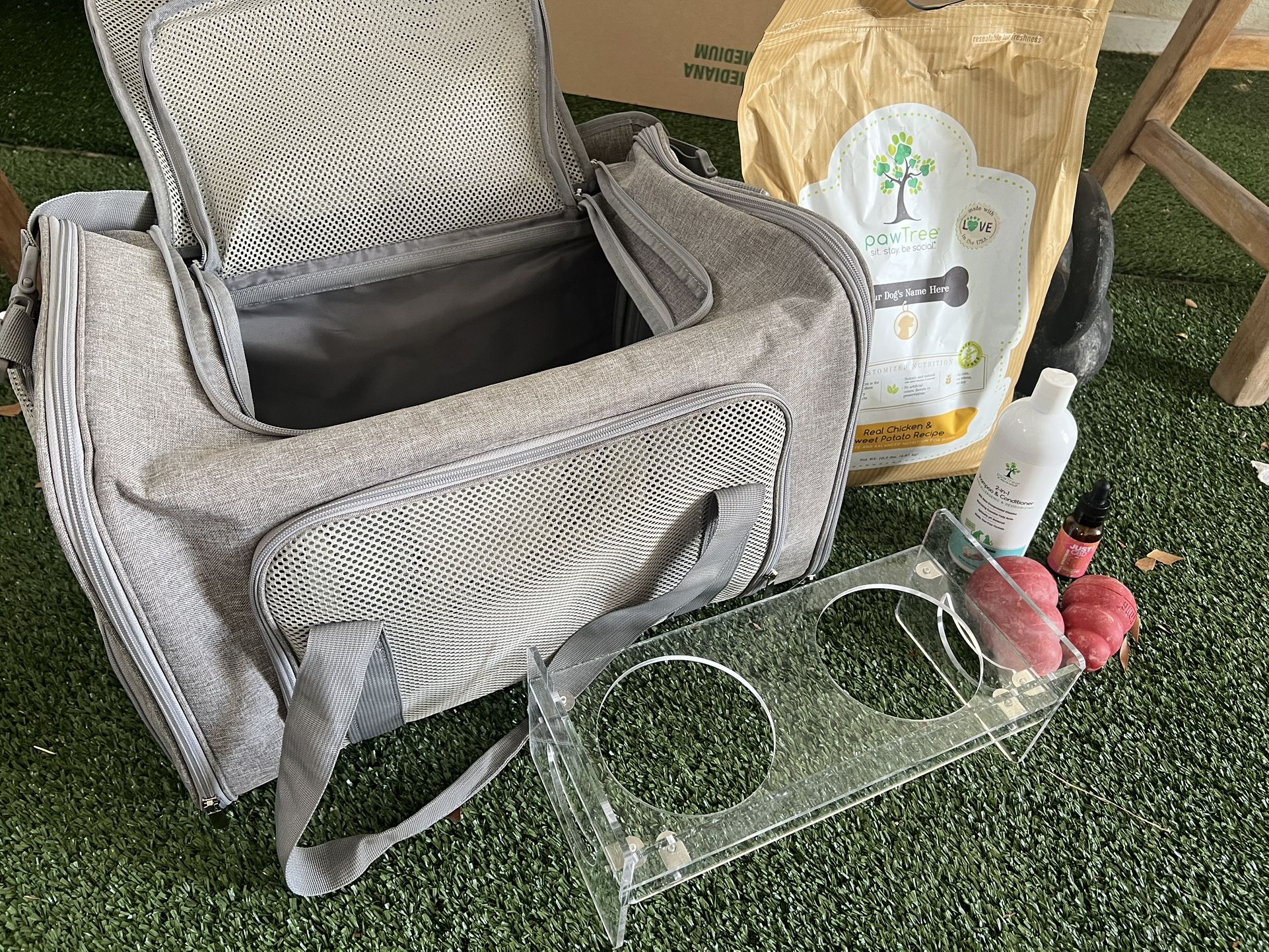 Dog Carrier And Accessories 
