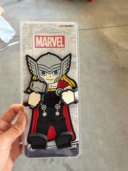Marvel Thor HugBuddy Cellphone Holder, Multicolor, 360-Degree Swivel, Steel and Silicone