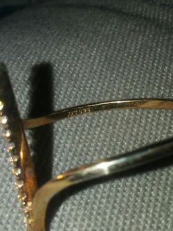 Rose gold over sterling silver ring