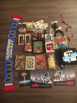 Marvel collectibles.