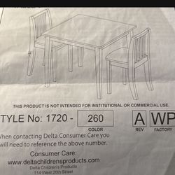 Children Table &Chairs