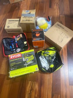 Power Tools & Accessories Lot – Ryobi, Black+Decker & More