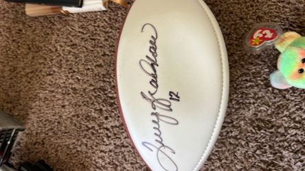 Terry Bradshaw Signed Football