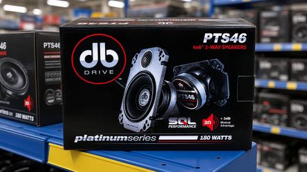 DB Drive Loudspeakers 4x6" 2-Way Coaxial Speaker Set 180 Watts SQL Performance Chevy GMC Silverado Sierra Tahoe Yukon Truck Speakers PTS46