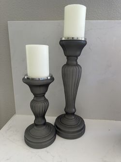 Glass Candle Holders