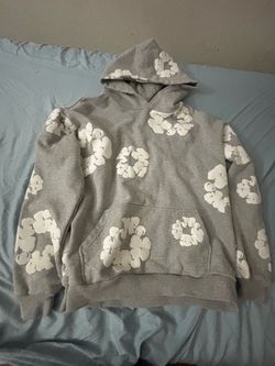grey denim tear size medium