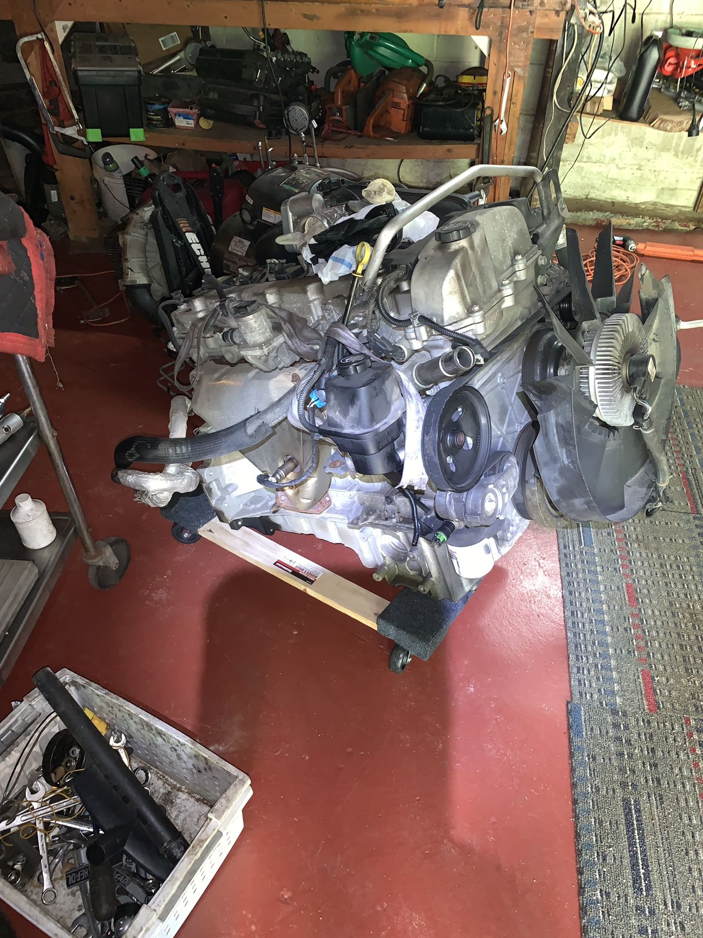 2005 6cyl engine complete with starter,alternator,compressor,power steering pump and wiring harness plus computer all for $700.00