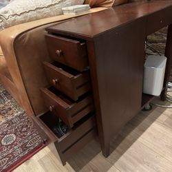 Levenger No-Room-For-A-Table Table with Drawers