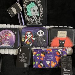 Disney -Loungefly-BEETLEJUICE Wallets/Cardholders MORE IN PROFILE ! -$25 EACH !! 