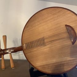 Antique Chinese Moon Heart Guitar 1971