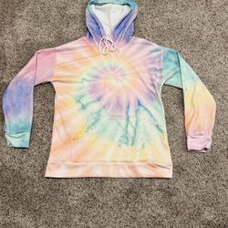 Pastel tie-dye hoodie