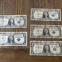 1957 Blue Star US Silver Certificates