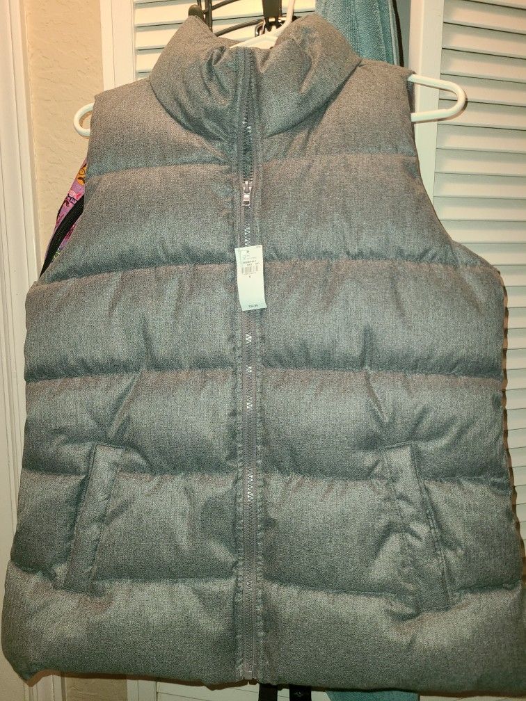 $14 NWT Old Navy Gray Vest, Wmns S