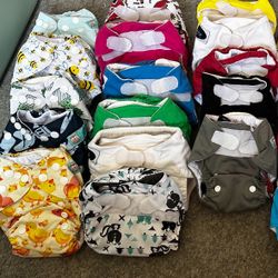 Lot of Newborn Cloth Diapers