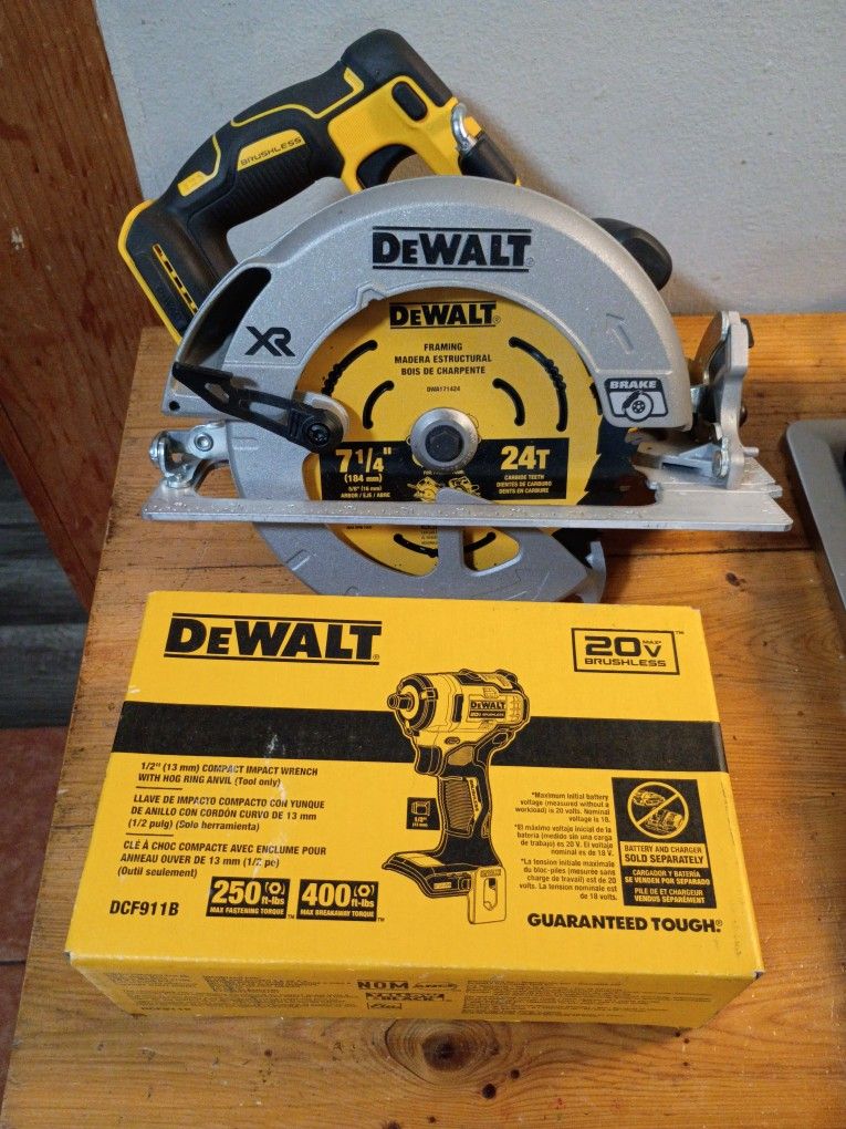 DeWalt Circular Saw & Impact wrench 