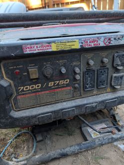 Two generators predator and generac