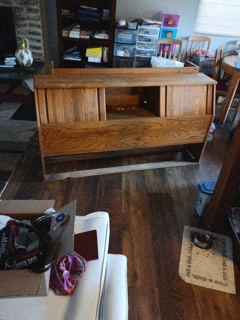 Solid Oak Head Board