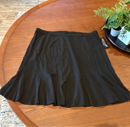 NWT black flare skirt plus size 18 2X 18w new