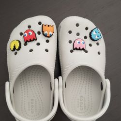 Crocs With PAC-MAN Pins 