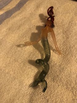 Hand Blown Glass Mermaid Ornament