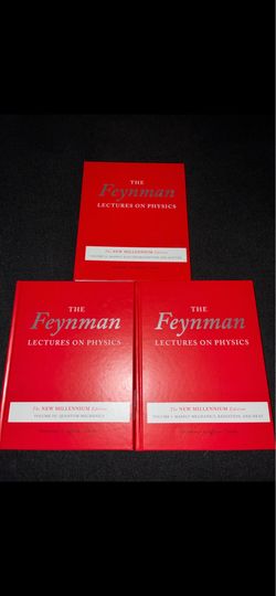 The Feynman Lectures on Physics Hardcover 3-Vol Set New Millennium Ed