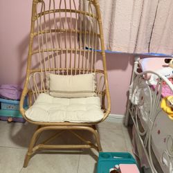 Rattan Egg Lounge Chair