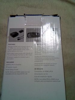 HDMI to RCA converter (North Arlington)(READ BEFORE MESSAGE)