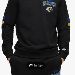 New Mens Size M  Hugo Boss Rams Pullover Sweatshirt 