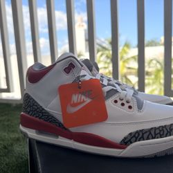 Nike Jordan Air Retro 3 Red Size 12 Men