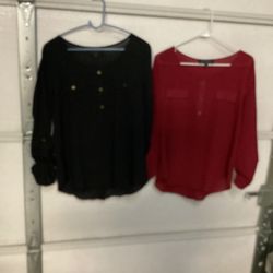 Two Women’s Blouse Size Large