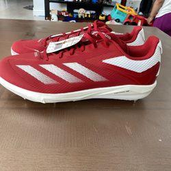 Brand New adidas Adizero Electric Baseball Cleats Red/White US 15 Medium D