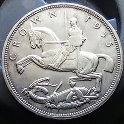 Great Britain Silver Crown 1935 George V Silver Jubilee