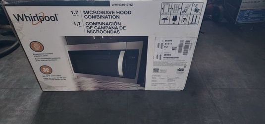 BRAND NEW IN THE BOX WHIRLPOOL 1.7 MICROWAVE HOOD COMBINATION