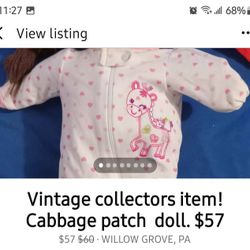 Vintage Collectors Toy # Cabbage Patch Doll. $52. 