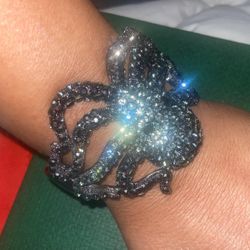  Rhinestone Octopus Head Bracelet