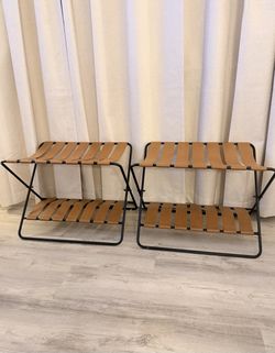 Modern Leather Strap Bench Set (2) – Entryway / End of Bed