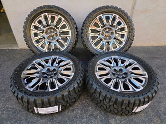 22" CHEVY Ultimate rims w/ 33" MT tires