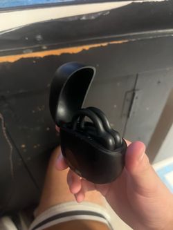 black Sanag open-ear wireless earbuds