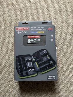Craftsman evolv 42 pc tool set with case