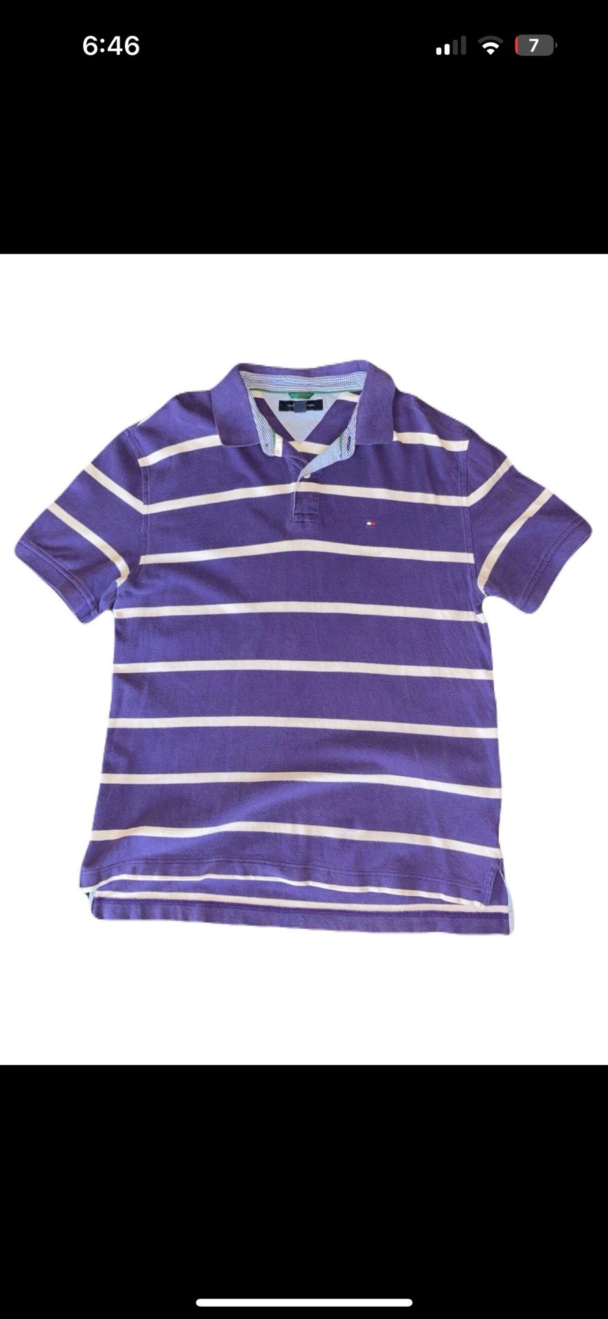 Tommy Hilfiger’s Men’s Striped Shorts Sleeve Polo 