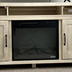 TV Stand with Electric Fireplace