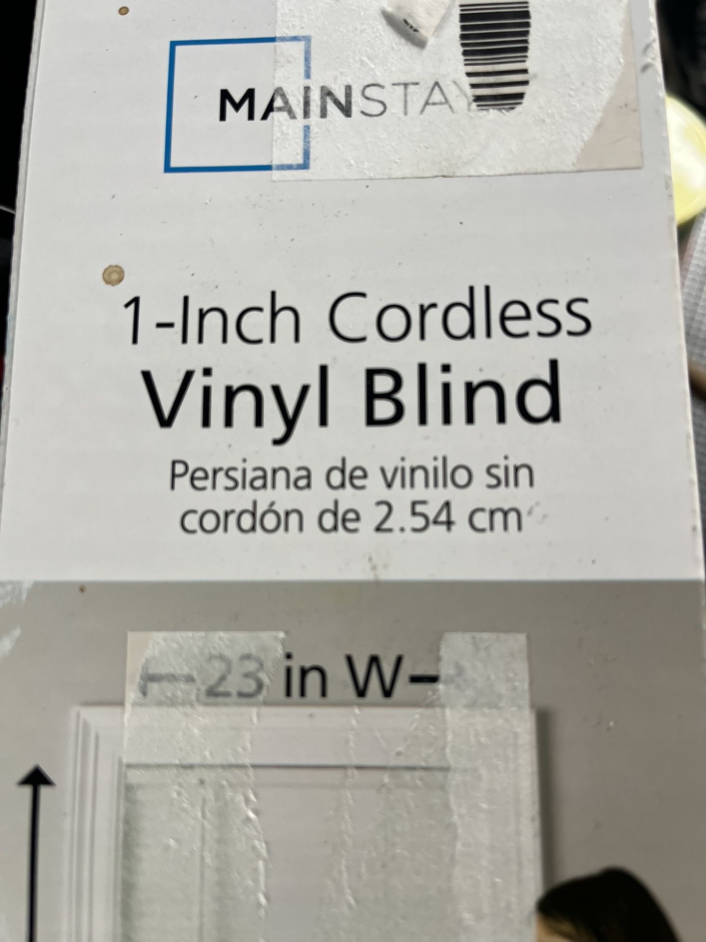 1 Inch Cordless Vinyl Blind