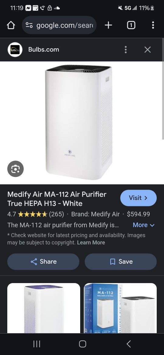 MEDIFY  Air MA 112 Air Purifier 