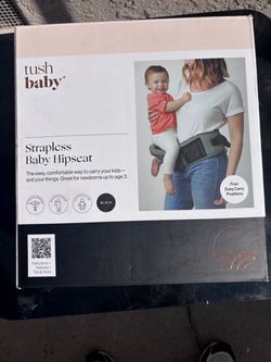 Tush Baby Strapless Baby Hipseat – Black