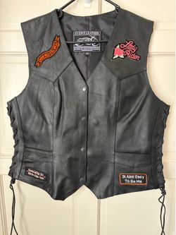 EVENT LEATHER MOTORCYCLE VEST SIZE XXL