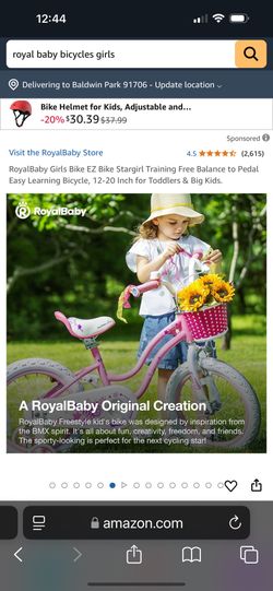 Girl’s Bicycle 12” 2-6 Years Old Used