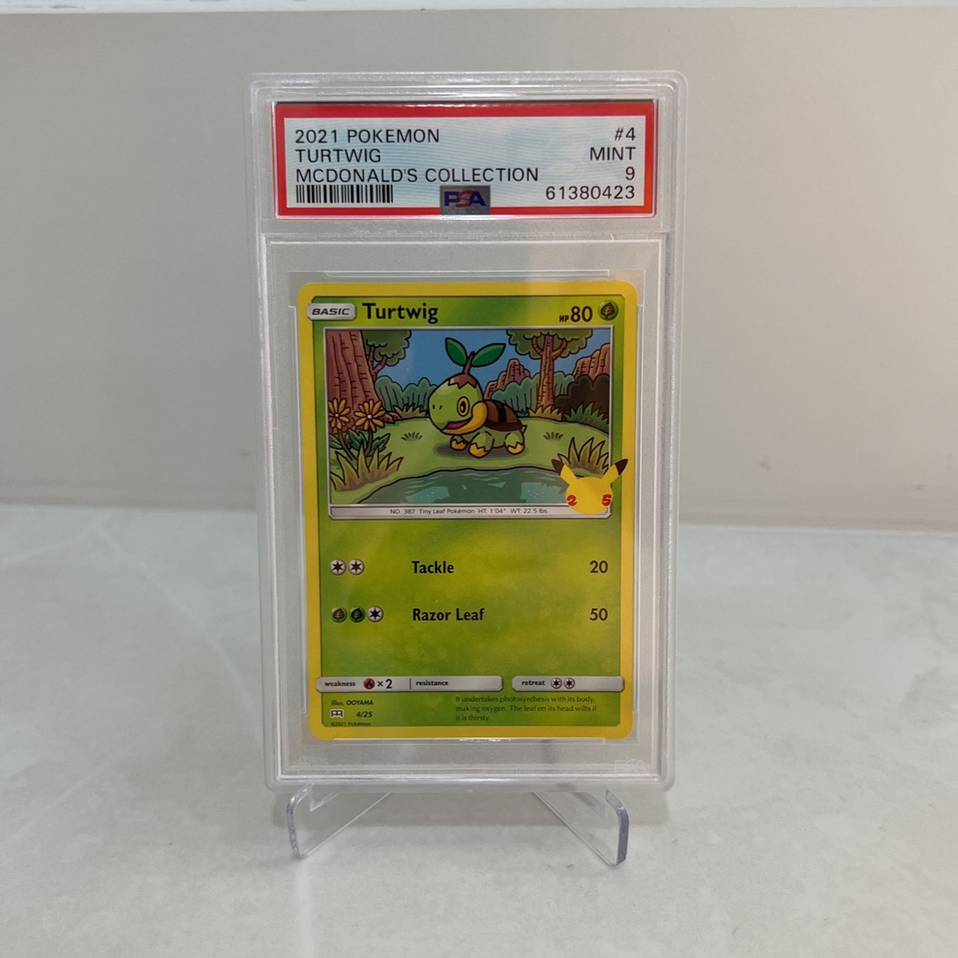 2021 Pokemon Mcdonalds Collection Turtwig Non-Holo #4 PSA 9 Mint #4