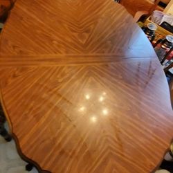 Dining Room Table, Leaf, 4 Chairs