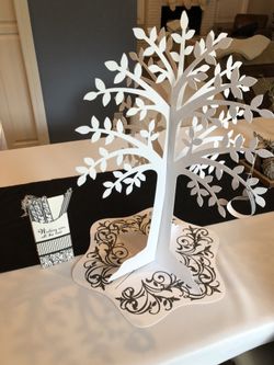Shower or wedding wishes paper tree (birthday, too.)