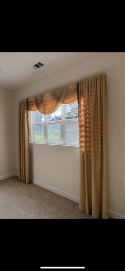 Set Of 3 Custom Curtains 